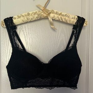 Victoria's Secret Black Lace Padded Bra